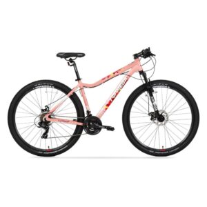 Bicicleta MTB Topmega Flamingo Aluminio R29 21V Shimano Rosa Arena/Fucsia Talle S