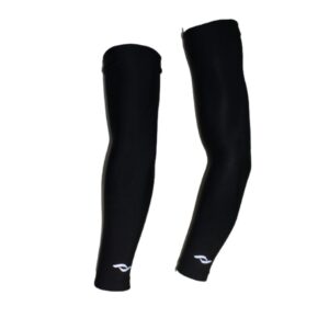 Manga de Ciclismo, Lycra Esmerilizada Lisa Negra Talle L