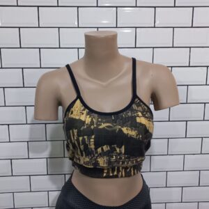 Top Deportivo Coach Argentina Amarillo Negro Talle XL