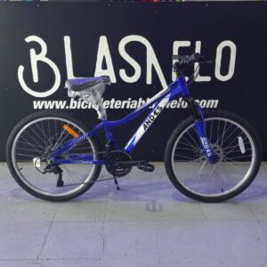 Bicicleta MTB Andes Rodado 24 De Aluminio Color Azul