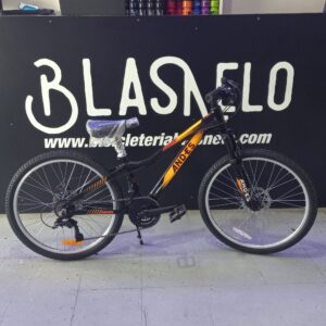 Bicicleta MTB Andes Rodado 24 De Aluminio Color Negro Naranja