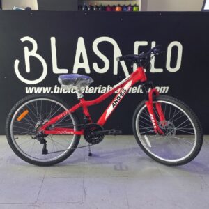 Bicicleta MTB Andes Rodado 24 De Aluminio Color Rojo Blanco