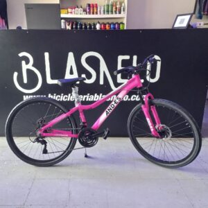 Bicicleta MTB Andes Rodado 26 De Aluminio Color Fucsia Blanco